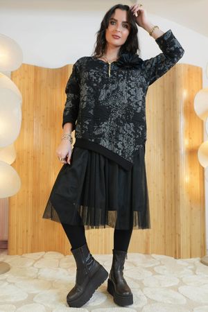 Oscar Harley 2-in-1 Dress Black